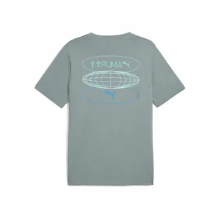 Męska koszulka Graphics 3 Circles PUMA Green Moon - Koszulki sportowe męskie - miniaturka - grafika 1