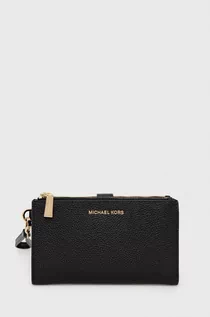 Portfele - Michael Kors MICHAEL MICHAEL portfel skórzany damski kolor czarny - grafika 1