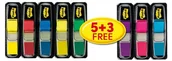 Etykiety samoprzylepne i bloki etykiet - Post-It 3M Zestaw zakładek POST-IT®, PP, 11,9x43,1mm, 5x35 + 3x35 GRATIS - miniaturka - grafika 1