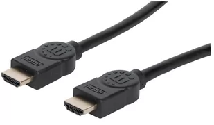 Manhattan 354080 Ultra High Speed kabel HDMI 8K@60Hz HEC Dynamic HDR VRR QMS QFT ALLM eARC 3D wtyczka HDMI na wtyczce ekranowana 2 m czarna - Kable - miniaturka - grafika 3