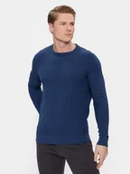 Swetry męskie - Bugatti Sweter 7400 25521 Niebieski Regular Fit - miniaturka - grafika 1