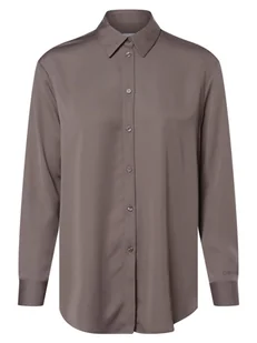 Calvin Klein - Bluzka damska, brązowy - Koszule damskie - miniaturka - grafika 1