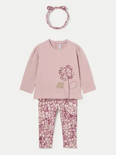 Mayoral Komplet bluzka i legginsy 2711 Różowy Regular Fit - Komplety dla niemowląt - miniaturka - grafika 1