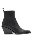 Botki damskie - Badura Botki COIMBRA-110432 Czarny - miniaturka - grafika 1