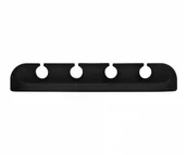 Maskownice do kabli - Silver Monkey Silver Monkey Samoprzylepny organizer na 4 kable czarny - miniaturka - grafika 1