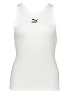 Koszulki i topy damskie - Puma Top funkcyjny "C- PMA Classics RB CTN" w kolorze białym - miniaturka - grafika 1