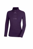 Koszulki jeździeckie - Pikeur Bluzka damska ZIP SHIRT 4276 SPORTS - blueberry - miniaturka - grafika 1