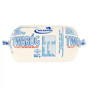 Mlekpol Twaróg półtłusty trzykrotnie mielony 500 g - Sery - miniaturka - grafika 1