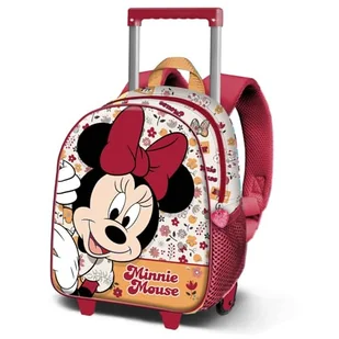 Disney Unisex mały plecak 3D z kółkami mały plecak 3D z kółkami (1 szt.), Czerwona Myszka Minnie, Jeden rozmiar, Mały plecak 3D z kółkami - Plecaki - miniaturka - grafika 1