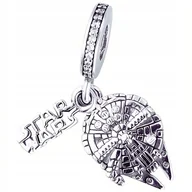 Bransoletki - Charms Zawieszka Charms Star Wars Sokół Millenium Charmsy Trusky - miniaturka - grafika 1