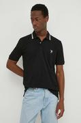 Koszulki męskie - PS Paul Smith polo męski kolor czarny gładki - miniaturka - grafika 1