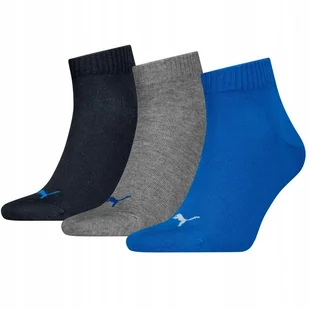 Skarpety Puma Quarter Plain 3 pary 938589-08 multikolor 43-46 - Skarpetki męskie - miniaturka - grafika 1