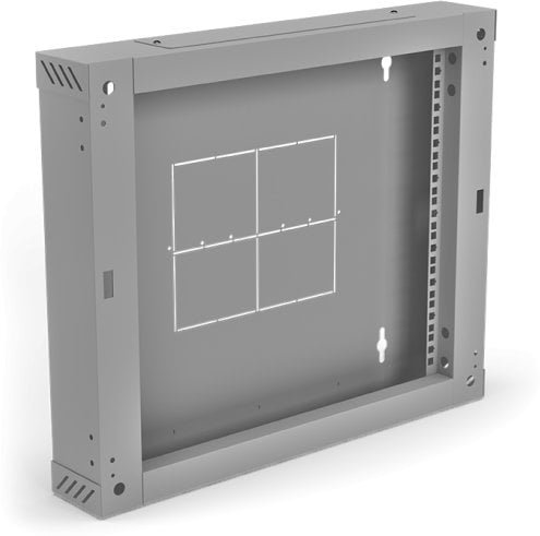 Sekcja tylna 100 mm zawiasowa / uchylna do szaf SW-18U-600-450-01-S, kolor szary ALANTEC