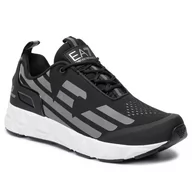 Sneakersy damskie - Emporio Armani Sneakersy EA7 X8X033 XCC52 N629 Black/Silver Sneakersy EA7 X8X033 XCC52 N629 Black/Silver - miniaturka - grafika 1