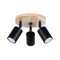 Lampy sufitowe - Plafon VERDO 3P czarny - miniaturka - grafika 1