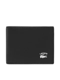 Portfele - Lacoste Duży Portfel Męski S Billfold NH4014PN Czarny - grafika 1