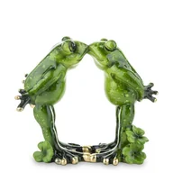 Figurki dekoracyjne - Figurka ART-POL Żaba pocałunek, zielona, 10,5x12,5x6 cm - miniaturka - grafika 1