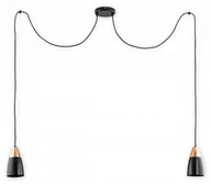 Lampy sufitowe - Lemir Kala Pająk lampa wisząca 2-punktowa czarna O2662 W2 CZA O2662 W2 CZA - miniaturka - grafika 1