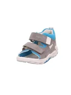 Buty dla chłopców - Superfit Sandały chłopięce Flow, Szary turkusowy 2010, 19 EU - miniaturka - grafika 1