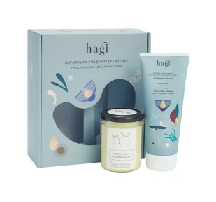 Hagi XMASS - Zestaw Pielęgnacja i Relaks (Balsam Ziołowo Mi 200 ml + Świeca Pomarańcza 215 ml) - Zestawy kosmetyków damskich - miniaturka - grafika 1
