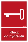 Systemy ekspozycyjne i znaki informacyjne - BC044 KLUCZ DO HYDRANTU, FN - FOLIA SAMOPRZYLEPNA; (350X518MM) - miniaturka - grafika 1