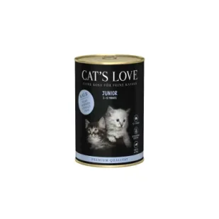 Cats Love Junior Kalb - cielęcina z olejem z łososia 400 g - Mokra karma dla kotów Cats Love Junior Kalb - cielęcina z olejem z łososia 400 g - Mokra karma dla kotów - miniaturka - grafika 1