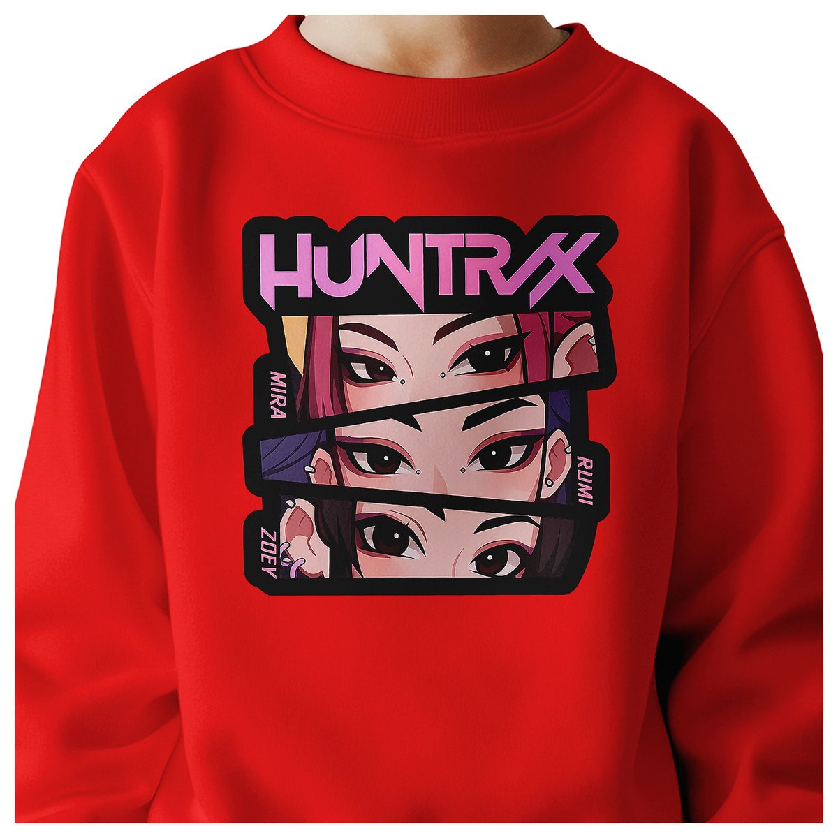 BLUZA DZIECIĘCA KPOP DEMON HUNTERS HUNTRIX 134-140 BAWEŁNIANA JAKOŚĆ