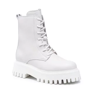 Botki damskie - Bronx Trapery 47283-AA Off White 5 - grafika 1