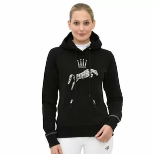 Spooks Bluza LOGO SEQUIN HOODY - black - Kurtki jeździeckie - miniaturka - grafika 1