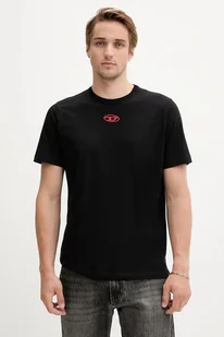 Diesel t-shirt bawełniany T-ADJUST-OD męski kolor czarny z aplikacją A17880.0CLBR - Koszulki męskie - miniaturka - grafika 1