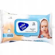Chusteczki nawilżane - Inny Mike Line Baby Chusteczki nawilżane 72 szt. niebieskie - miniaturka - grafika 1