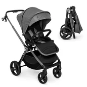 Wózki dziecięce - WÓZEK SPACEROWY Kidnort Do 22KG SPACERÓWKA AKCESORIA REGULOWANY Isbjörn Szary - miniaturka - grafika 1