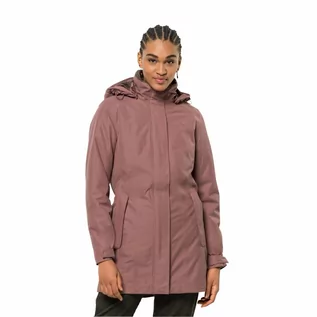 Płaszcze damskie - Płaszcz damski Jack Wolfskin MADISON AVENUE COAT afterglow - S - grafika 1