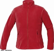 Odzież robocza - CERVA GOMTI Damski polar z mikropolaru z kołnierzem - 100% poliester, 180g/m2 - czerwony S - miniaturka - grafika 1