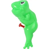 Zabawki sensoryczne - PISTOLET NA WODĘ PSIKAWKA 15 cm ŻABA zielona - miniaturka - grafika 1