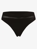 Majtki damskie - Calvin Klein - Stringi damskie, czarny - miniaturka - grafika 1