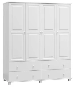 Szafa sosnowa 4D nr6 S180 biała - Szafy - miniaturka - grafika 1