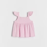 Bluzki dla niemowląt - Reserved - Bluzka z falbanami - różowy - miniaturka - grafika 1