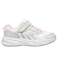 Buty dla dziewczynek - Buty dziecięce Skechers Microspec Tread 303642LNTLP - biało-beżowe - miniaturka - grafika 1
