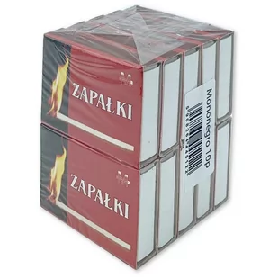 Zapałki krótkie Mononegro 10 pudełek - Akcesoria do grilla - miniaturka - grafika 1