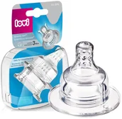 Smoczki do butelek - LOVI SMOCZEK DO BUTELKI SUPERVENT TRÓJPRZEPŁYW 3m+ 2szt. - miniaturka - grafika 1