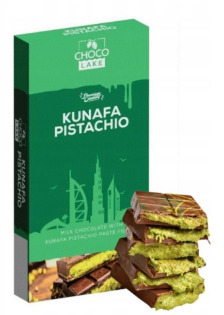 CHOCO LAKE CZEKOLADA DUBAJSKA KUNAFA PISTACHIO PREMIUM 190g