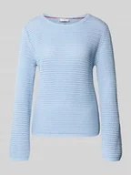 Swetry damskie - Sweter o kroju regular fit z mieszanki bawełny - miniaturka - grafika 1