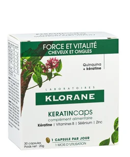 PIERRE FABRE Klorane KERATINcaps x 30 kaps |  OD 149 PLN! - Włosy, skóra, paznokcie - miniaturka - grafika 1