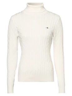 Gant Sweter damski Kobiety Bawełna biały jednolity, S - Swetry damskie - miniaturka - grafika 1