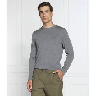 Calvin Klein Wełniany sweter | Regular Fit - Swetry męskie - miniaturka - grafika 1