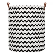 Kosze na bieliznę - Kosz Do Przechowywania Pojemnik Na Zabawki Ubrania Zygzak - miniaturka - grafika 1