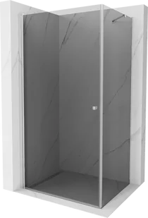 Mexen Pretoria kabina prysznicowa uchylna 80x90 cm, grafit, chrom - 852-080-090-01-40 - Kabiny prysznicowe - miniaturka - grafika 1