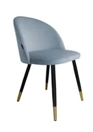 Krzesła - Atos Krzesło Colin noga czarna/złota BL06 - miniaturka - grafika 1