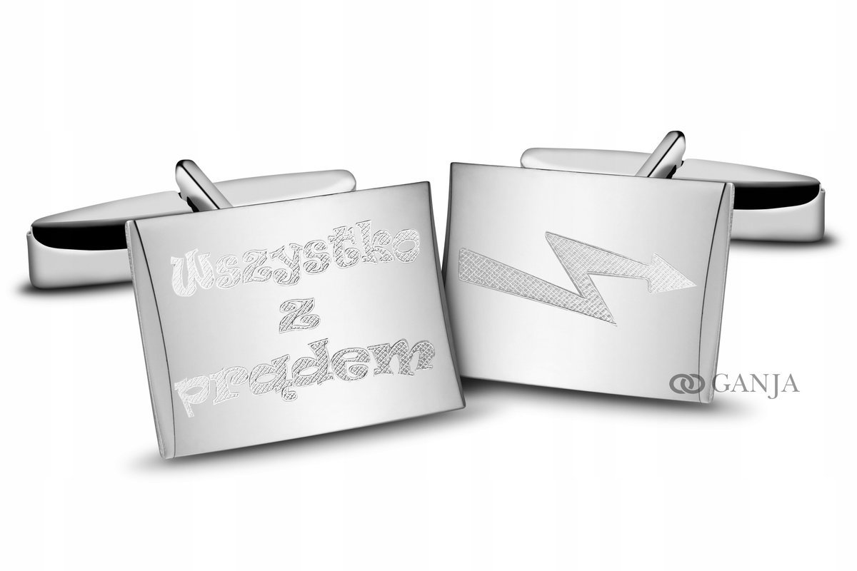 Spinki dla Elektryka srebro 925, Wszystko z prądem